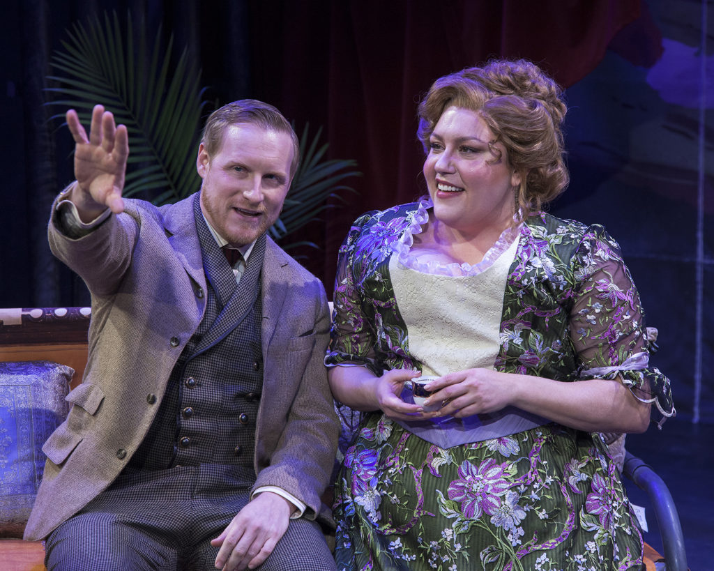 John Bobek and Abigail Marks in Antaeus Theatre Company's production of "Diana of Dobson's."