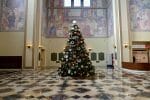 The Christmas tree at the L.A. Central Library.