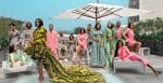 An editorial photoshoot of models ewaring designer Claude Kameni's work.
