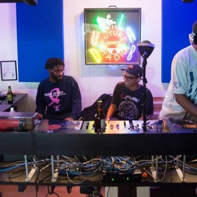 Dublab djs in the studio